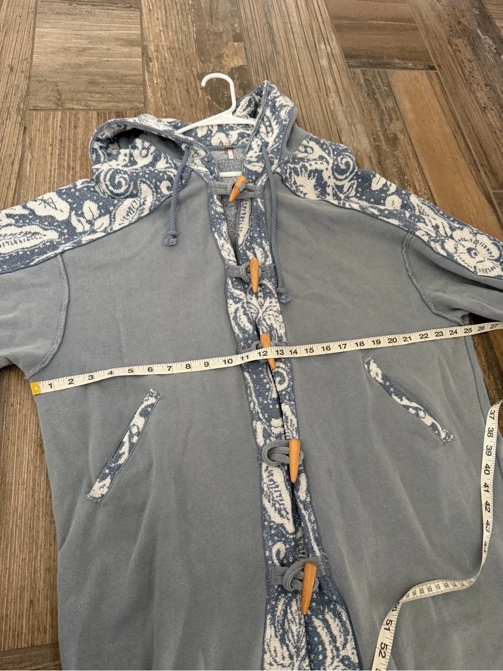 Free People Last Splash Sweatshirt In Windward Blue Combo size medium